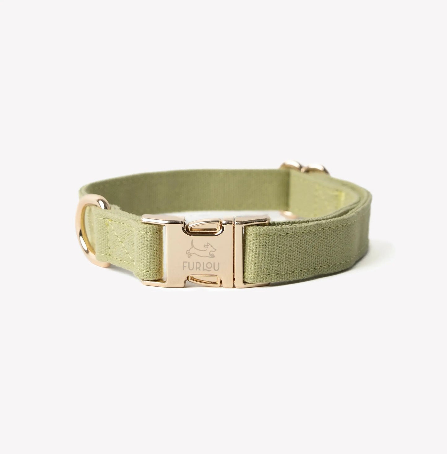 'Green' - Canvas Dog Collar FURLOU