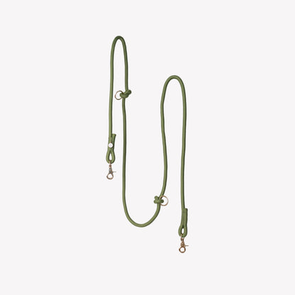 'Green' - Hands Free Braided Leash FURLOU