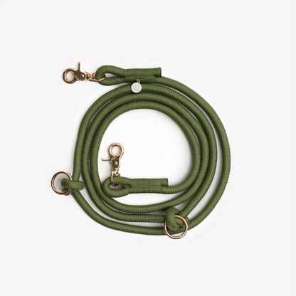 'Green' - Hands Free Braided Leash FURLOU