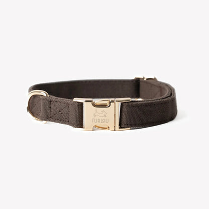 'Brown' - Canvas Dog Collar FURLOU